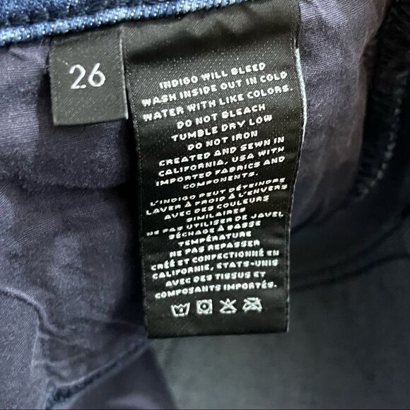 J Brand Ruby High Rise Moto Ankle Skinny Jeans Medium Wash 26 - Picture 7 of 7